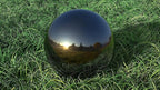 Lulu Decor, Size 14 Titanium Stainless Steel Gazing Mirror Ball, Smooth Reflective Shiny Garden Decoration Globe