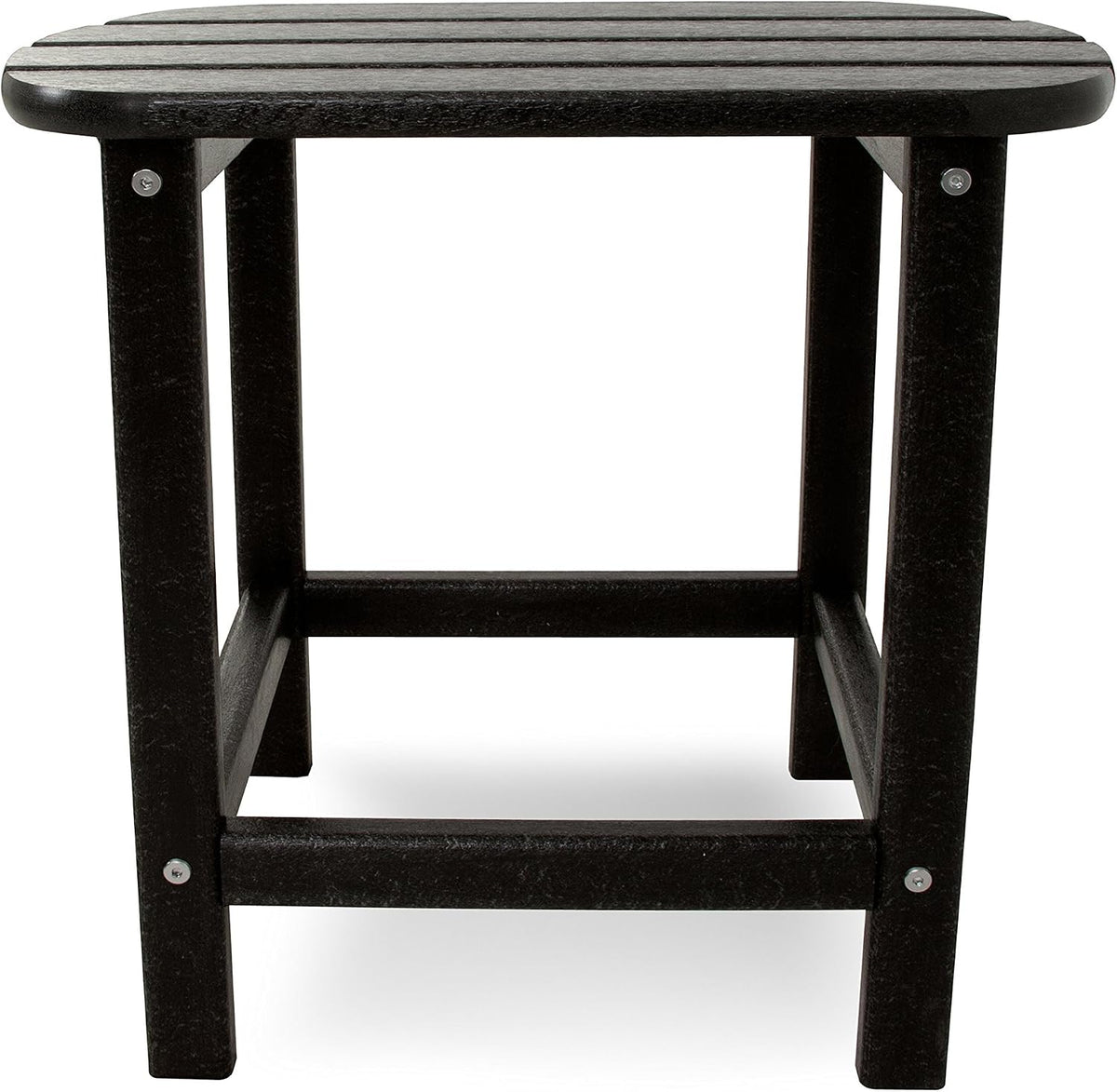 POLYWOOD SBT18BL South Beach 18" Outdoor Side Table, Black