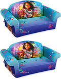 Marshmallow Furniture 2 Pack 2-in-1 Flip Open Foam Compressed Sofa Bed, Encanto