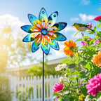 Metal Wind Spinner for Yard Decor Garden Windmill Outdoor Kinetic Wind Sculpture Dual Direction for Backyard Patio Lawn Homewarming Gift