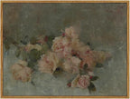 InSimSea Framed Wall Art for Living Room Decor Classical Oil Painting Roses Canvas Prints Vintage Wall Art Decorations for Bedroom Home Office Bathroom Decor 12x16in