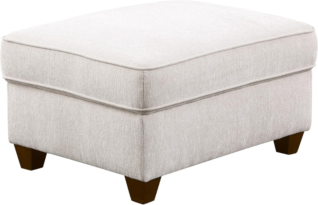 YOPTO 127" L-Shaped Sectional Couch with Movable Ottoman & 6 Throw Pillows,7 Seat Chenille Upholstered Sofa W/2 Cup Holder,USB Port & Hidden Storage Box,DIY Combination,for Living Room,Apartment,Beige