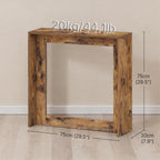 YATINEY Narrow Console Table, 29.5'' Small Farmhouse Entryway Table, Wooden Console Table Entryway, Slim Farmhouse Couch Table Behind Sofa for Living Room, Hallway, Foyer, Rustic Brown CT35RB