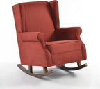 Haven Upholstered Rocking Chair (Burgundy)