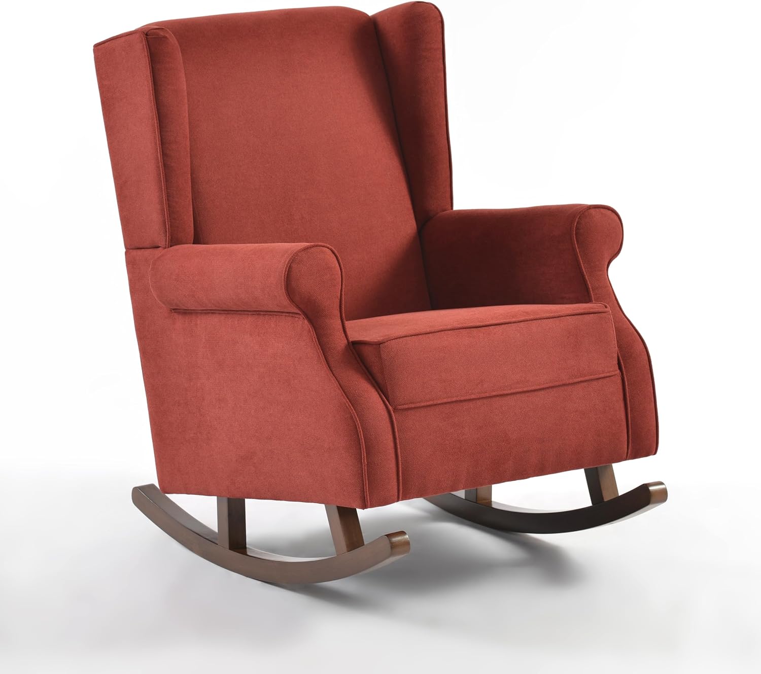Haven Upholstered Rocking Chair (Burgundy)