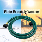 PVC Garden Hose 1/2 Inch, Flexible Water Hose with Male and Female Fittings, No Leaking, Heavy Duty, for Household, Outdoors, Lawns, Patio (10 FT, Green, Plastic Fittings)