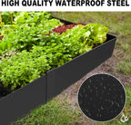 8 Inch Steel Landscape Edging,6 Pack Hammer in Edging for Landscaping, Metal Landscape Edging for Lawn, Pathway, Yard