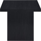Coaster Home Furnishings - Devar - Wood - Square End Table with Thick Top, Plinth Base, and Blocky Frame - Living Room - 23.5-Inch - Black - 706277