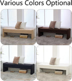 Teddy Bedside Bench for Bedroom King Size,66.9" Minimalist Long Ottoman Benches for Bedroom,Living Room,Entryway,Window,Modern Fuzzy Bed End Bench with Seating for Foot of Bed