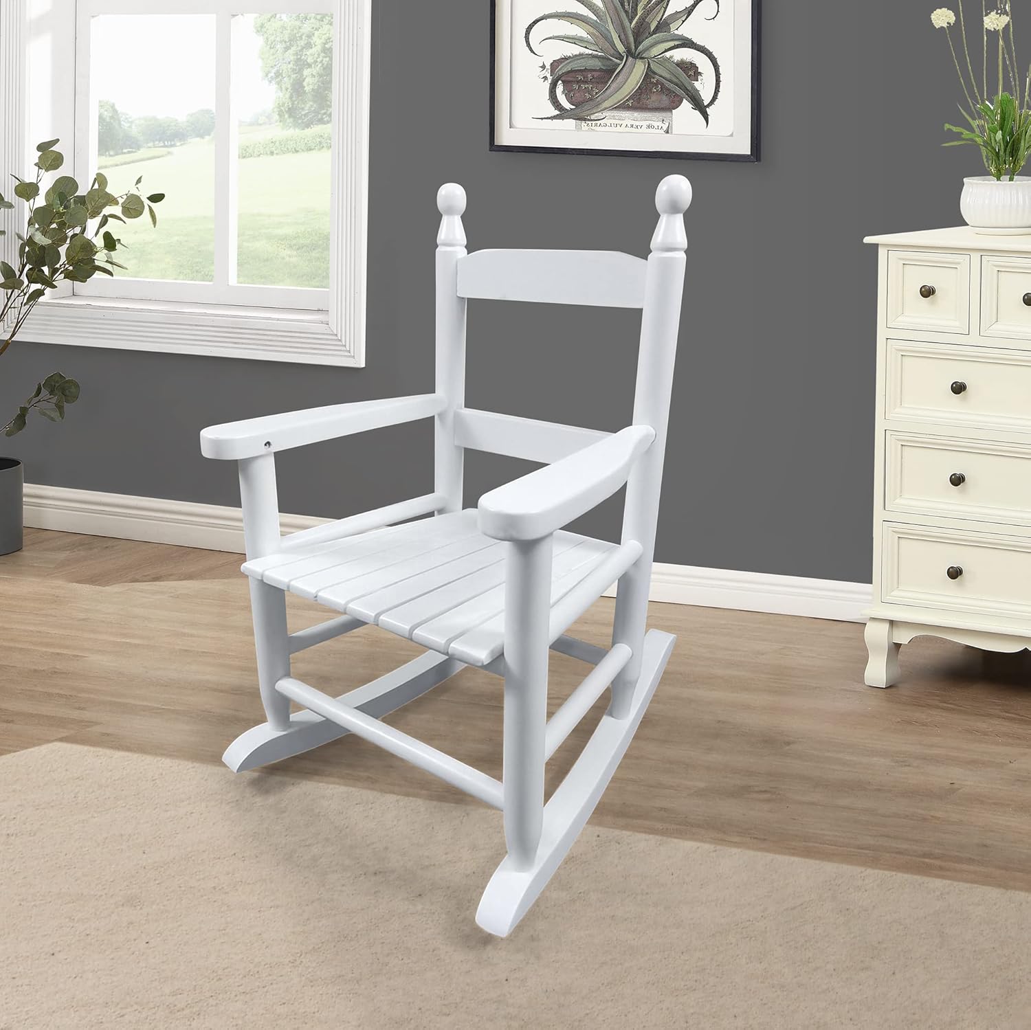 Rocking White Chair Indoor or Outdoor Suitable for