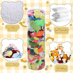 BALAPET Clear Stuffed Animal Bean Bag Cover for Kids,Waterproof PVC Storage Soft Stuff Animal for Organizing Toddler & Children Rooms,Portable Cylinder Bag to Sit, Play & Box(47.2x13.8x13.8in)