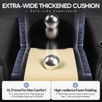Dowinx Gaming Recliner Chair No Wheels with Footrest Shtasu Massage Lumbar | Racing Style Ergonomic High Back Recliner Heavy Duty, Wider Backrest Thick Cushion for Home Long Gaming Session BlackYellow
