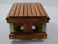 Finished Cedar Gliding Ottoman, Amish Crafted Outdoor Footrest
