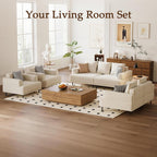 109.4" W Modular Sectional Sofa Couch for Living Room, Beige