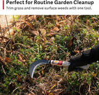 Japanese Garden Sickle, Hand Tool for Grass Cutting, Surface Weeding and Everyday Garden Work, Made in Japan by HONEN