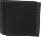 Cut to Fit Activated Carbon Media Pad, Pre Filter Carbon Sponge for Aquarium, Fish Tank, Pond, Reef Canister (9.8 x 9.8 x 0.4 inch 3pcs)