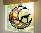 Personalized Dog Memorial, Custom Name Greyhound Dog Christmas Ornament with Name, Custom Breeds, Pet Loss Light Catcher, Gifts for Lovers Loss of Pet Sympathy on Mothers Day Christmas