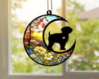 Personalized Dog Memorial, Custom Name Yorkipoo Dog Christmas Ornament with Name, Custom Breeds, Pet Loss Light Catcher, Gifts for Lovers Loss of Pet Sympathy on Mothers Day Christmas