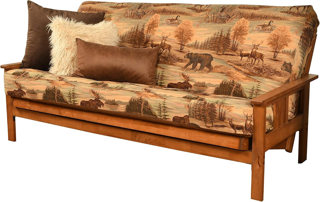 Kodiak Furniture Monterey Futon Set with Barbados Finish, Full, Canadian