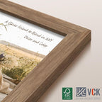 VCK 12x18 Poster Frame Set of 4 - Walnut, Gallery-Quality Wood Picture Frames, 1.1-Inch Wide Border, Polished Plexiglass, Vertical or Horizontal Wall Display for Photo/Art/Prints, Walnut