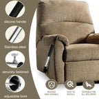 1Pcs Metal Recliner Handle Extender, Anti-Slip Foam Grip with Twist Locking Clamp, Universal Recliner Replacement Parts for Most Manual Recliners, Sofa Lounge Chairs(Black)