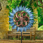 MUMTOP Wind Spinners Outdoor Metal 6.5 FT Large Two-Way Wind Sculptures for Patio Yard and Garden Decor