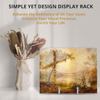 Picture Stands for Display 3 Pack 3 Inch Plate Stands for Display - Silver Metal Decorative Plate Stand, Plate Holder Display Stand, Picture Frame Stand, Plate Display Stands for Picture Stand