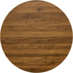 31.5 Inch Small Round Dining Table for 2-4 Person, Circle Tulip Table with Faux Walnut MDF Top and Gold Metal Base,Mid Century Modern Bistro Table for Kitchen, Small Places,Living Room, Cafe