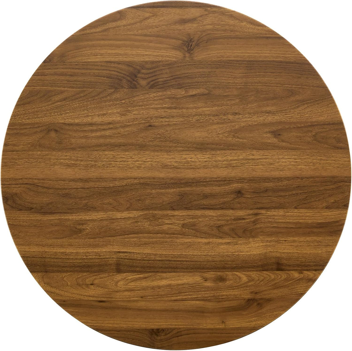31.5 Inch Small Round Dining Table for 2-4 Person, Circle Tulip Table with Faux Walnut MDF Top and Gold Metal Base,Mid Century Modern Bistro Table for Kitchen, Small Places,Living Room, Cafe