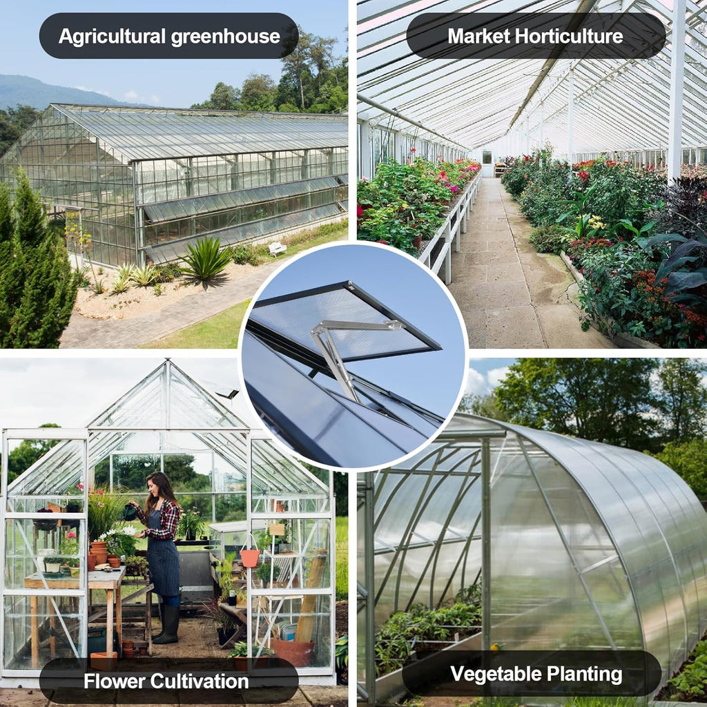 Auto Roof Vent Opener 2PCS Greenhouse Automatic Vent Window Opener Greenhouse Accessories Solar Heat Sensitive Auto Vent Kit Gardening Tools for Ventilation