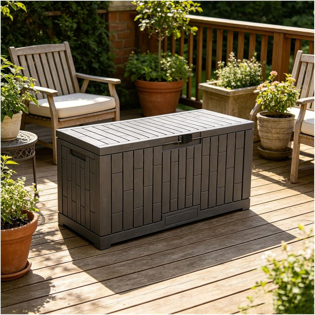 Package Delivery Boxes For Outside, Outdoor Storage Box With Lock Slot, Features Extra-large Storage Space, Deck Boxes Outdoor Waterproof, for A Wide Range Of Applications(X-Large)