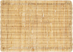 SAFAVIEH Home Collection - Zendy Light Natural Rattan Accent Table, Coastal Waterfall Silhouette, Fully Assembled (ACC6508A)