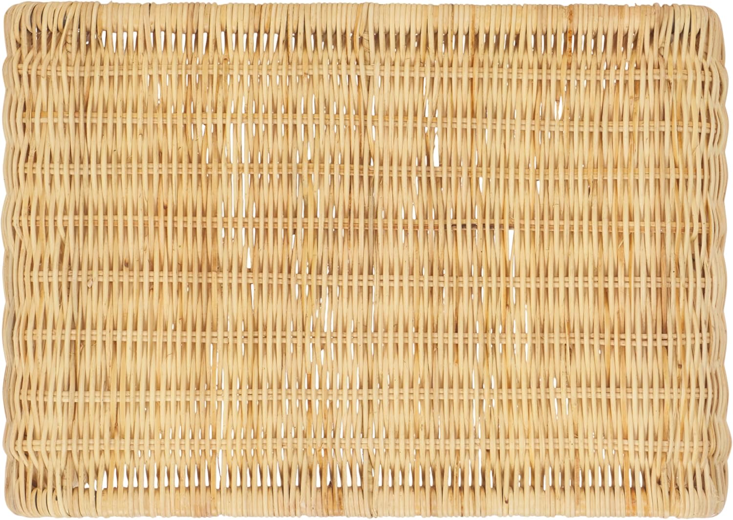 SAFAVIEH Home Collection - Zendy Light Natural Rattan Accent Table, Coastal Waterfall Silhouette, Fully Assembled (ACC6508A)