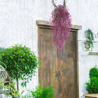RECUTMS Artificial Hanging Plants Fake Hanging Vines Boston Fern Greenery Hanging Wall Plants for Home Room Garden Wedding Outside Decoration (Fuchsia 4P)