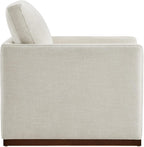 CHITA Swivel Accent Chair, FSC Certified Wood Frame, Fully Assembled, Linen | Linen Fabric Arm Chair with 360° Swivel Wood Base, Mid Century Modern Living Room Chair, 33"Dx30"Wx33"H, 300 Lb Capacity