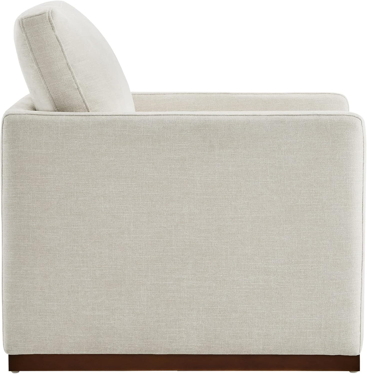 CHITA Swivel Accent Chair, FSC Certified Wood Frame, Fully Assembled, Linen | Linen Fabric Arm Chair with 360° Swivel Wood Base, Mid Century Modern Living Room Chair, 33"Dx30"Wx33"H, 300 Lb Capacity
