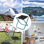 Portable Mini Folding Stool, Small Camping Stool Mortable Stool Can Hold Up to 150 Lbs