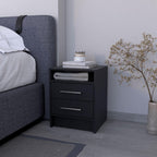Philadelphia Nightstand, Two Drawers, Concealed Shelf,for Small Spaces
