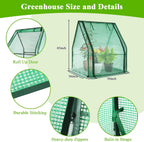 U'Artlines Portable Mini Greenhouse Small Green House with Waterproof Pad 36x36x42 Inch Plant Cover Tent for Garden Small Plants Indoor Outdoor, Green PE