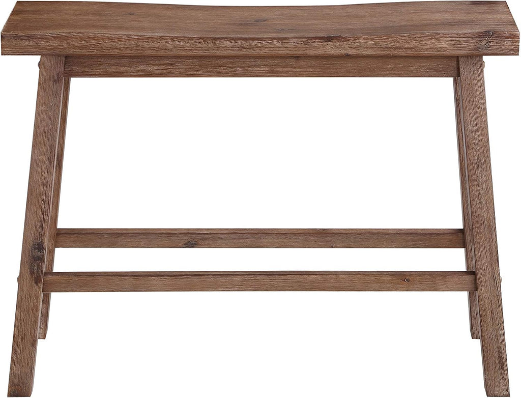 Boraam Sonoma Counter Height Backless Bench - Barnwood Wire-Brush Finish