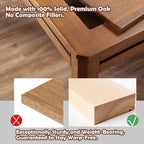 Solid Wood Board Game Table with Removable Table Top for 4–6 Players,Gaming Table and Dining Includes Play Mat and Detachable Cup Holders with 55" x 31" Play Area (Cherry)