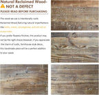 HOKYHOKY Reclaimed Solid Wood Bench-43.3" Entryway Bench with Storage Shelf | Farmhouse Narrow Rustic Bench, Hallway, Kitchen, Bedroom, Dining, Indoor