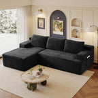 96" Sectional Couches for Living Room Cloud Couch Sofa with L-Shape Upholstered Couchs Modern Modular Sectional Couch with Chaise