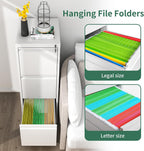 3 Drawer File Cabinet, Vertical File Cabinets with Lock for Home Office,Heavy Duty Office Steel Filing Cabinet for Hanging Letters/Legal/A4, Assembly Required (White)