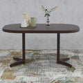 Chromcraft Table for 4 Person and 6 Person, Extendable Wooden Kitchen Room Table with 18" Extension Leaf (Walnut)