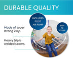 BouncyBand Inflatable Sensory Rocker Chair – 56” x 43” x 24” – Provides Deep Pressure and Calming and Fun Active Movement to Improve Focus – Includes Air Pump and Repair Kit