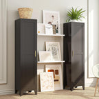 Bevivog Tall Narrow Storage Cabinet, 67" Single Door Metal Storage Locker Cabinet, Freestanding Tall Kitchen Pantry Cabinets for Small Space