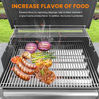GGC 22.5" Flavorizer Bars for Weber 7536, 7537, Spirit 300 Series, E-310, E-320, S-310, S-320 Grills with Side-Controls, Spirit 700, Genesis Silver B/C, Gold B/C, Weber 900(5-Pack)(22.5"x2.3"x2.3")