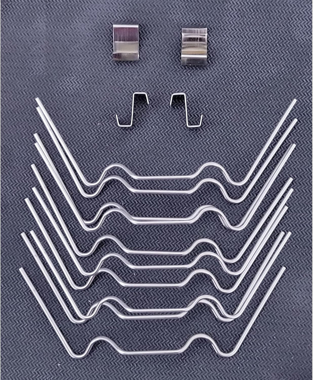 100x Thick Stainless Steel "W" Wire "Z" Fixing Elite Greenhouse Repair Glazing Clips (50x W Glazing Clip and 50x Z Fixing Clip)