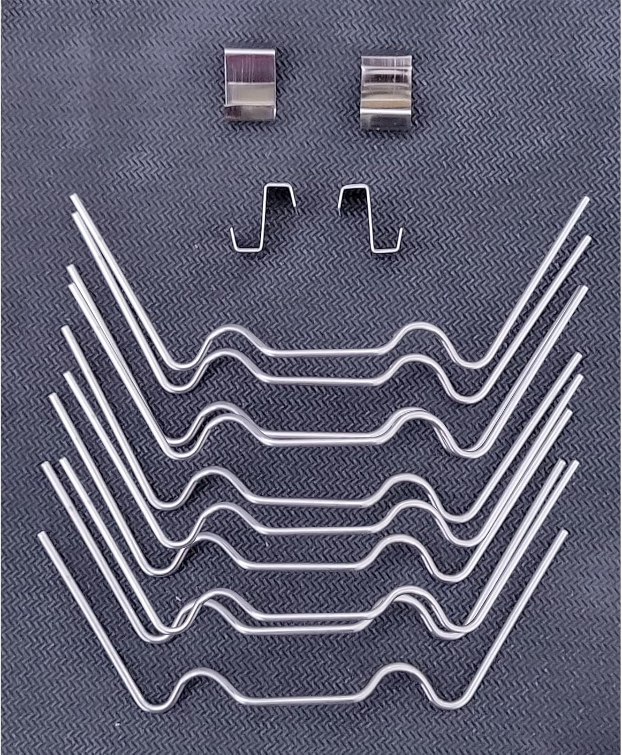 100x Thick Stainless Steel "W" Wire "Z" Fixing Elite Greenhouse Repair Glazing Clips (50x W Glazing Clip and 50x Z Fixing Clip)